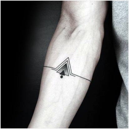 Triangle-Shape Forearm Tattoo